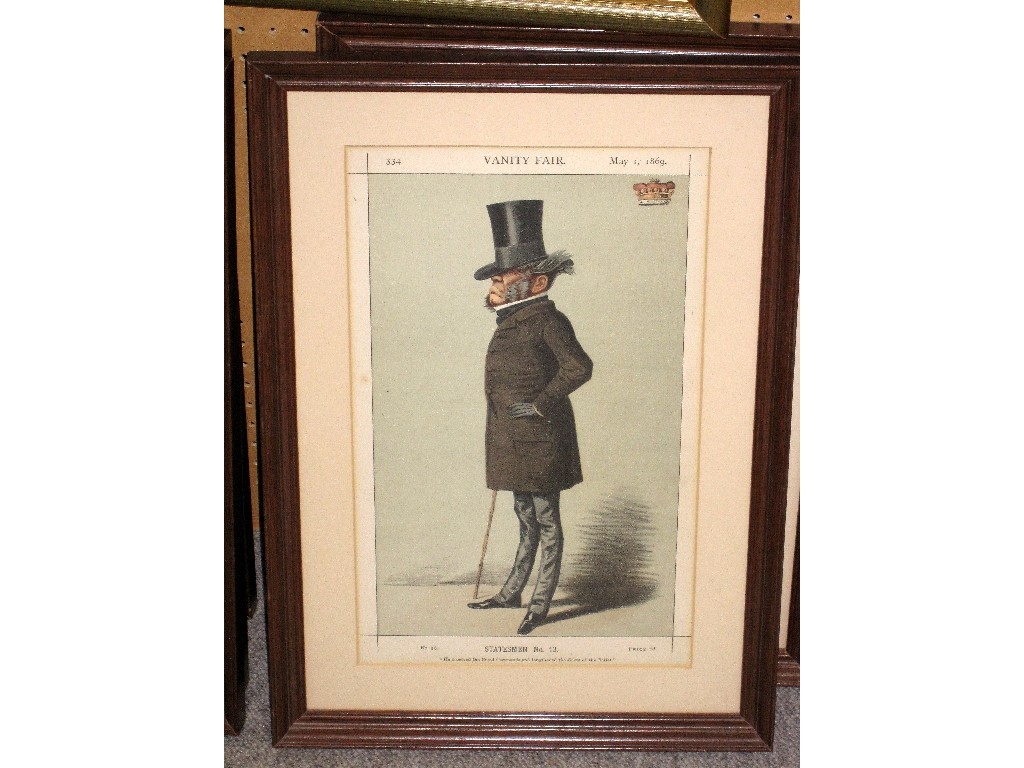 Appraisal: Lot comprising five 'Vanity Fair' prints