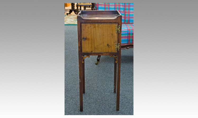 Appraisal: Victorian Oak Work Cabinet inches in height