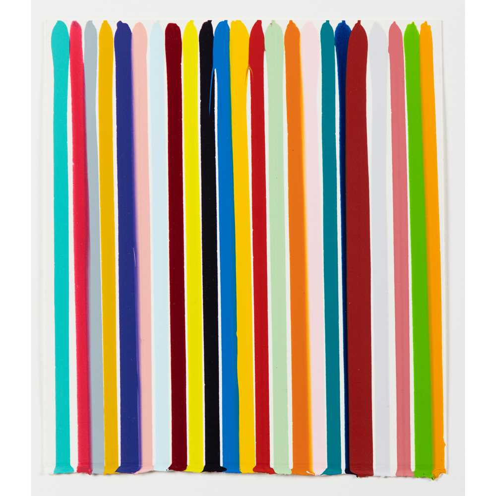 Appraisal: IAN DAVENPORT BRITISH - UNTITLED NO signed dated and numbered