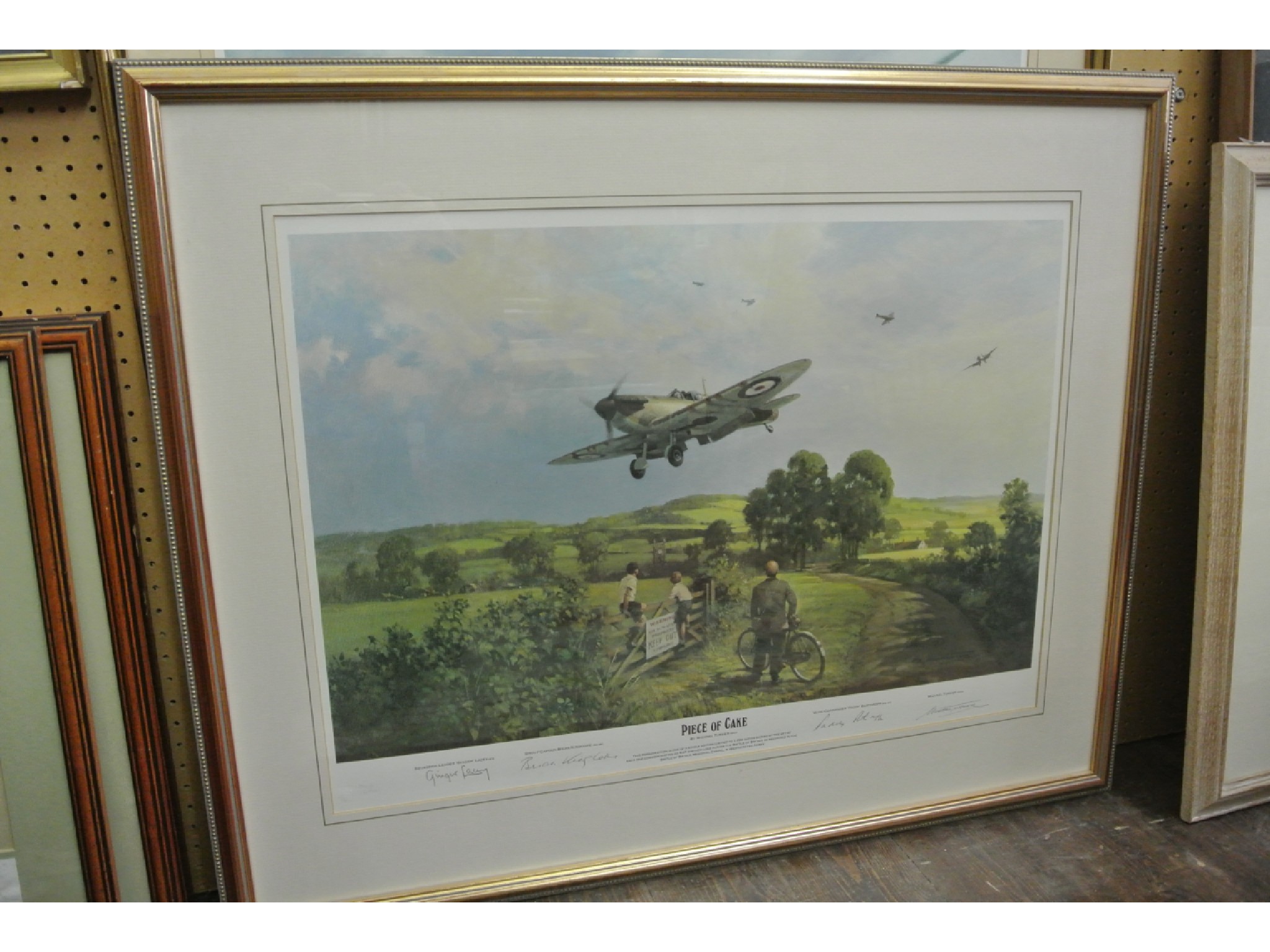 Appraisal: Two coloured signed limited edition prints of WWII aviation subjects