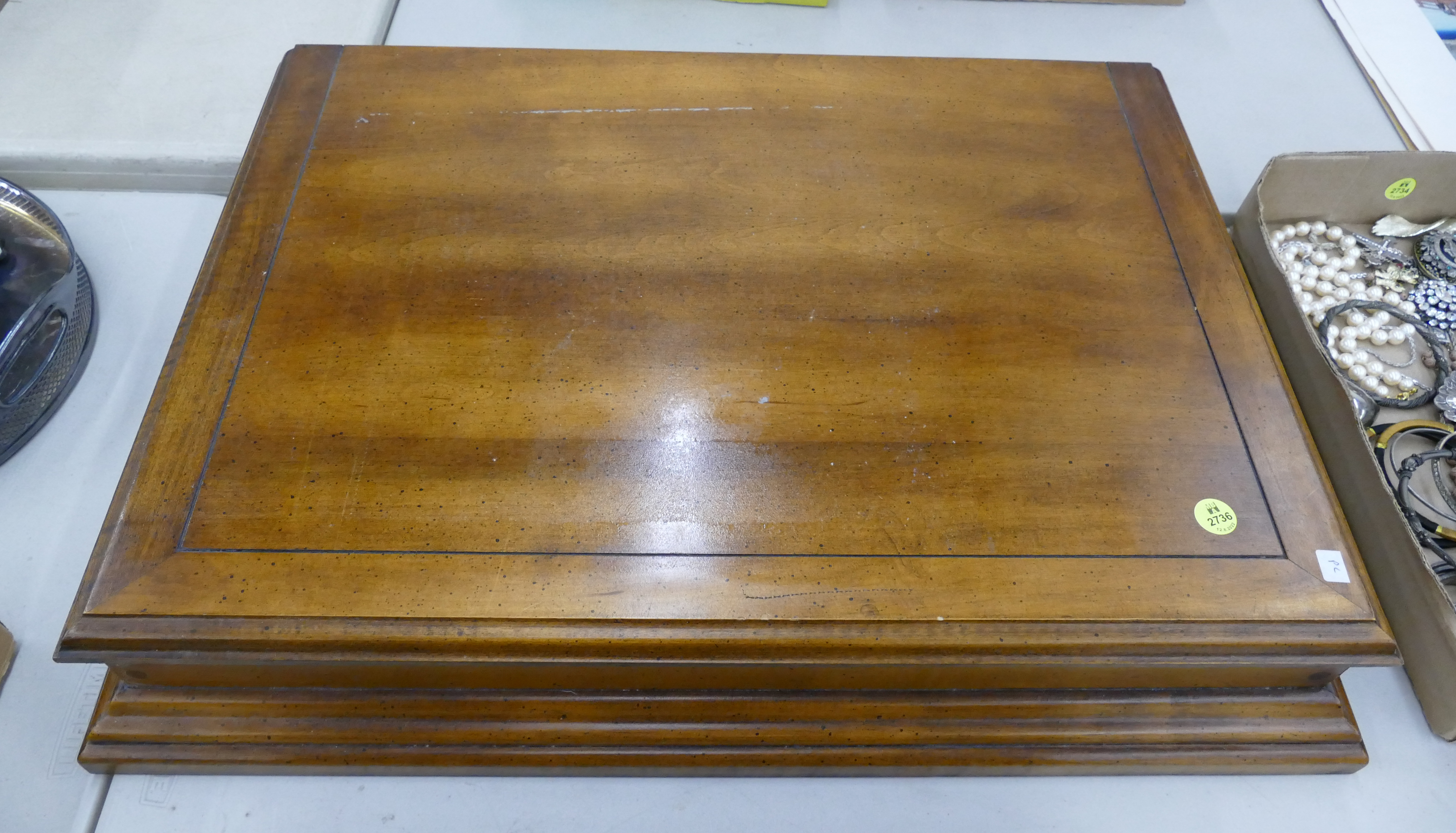 Appraisal: Walnut Table Top Case for Coins- x ''