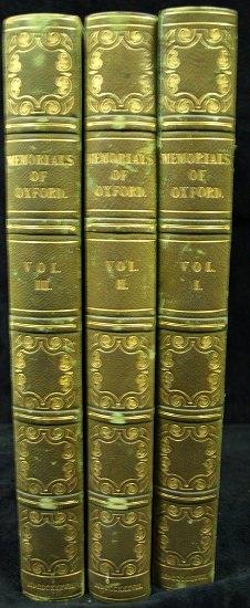 Appraisal: Ingram J Memorials of Oxford three volumes engravings by Le