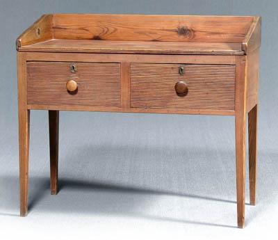 Appraisal: Southern pine serving table yellow pine throughout with two dovetailed