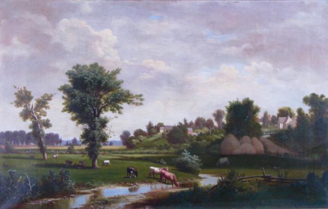 Appraisal: Attributed to Jacob Cox IN - x Oil on Canvas