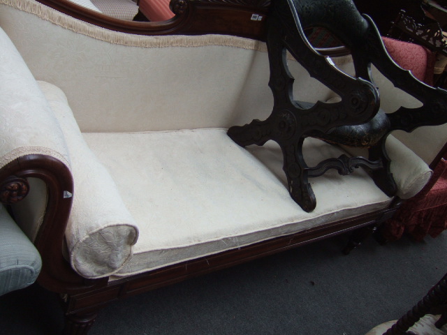 Appraisal: An early th century mahogany sofa the serpentine crest with