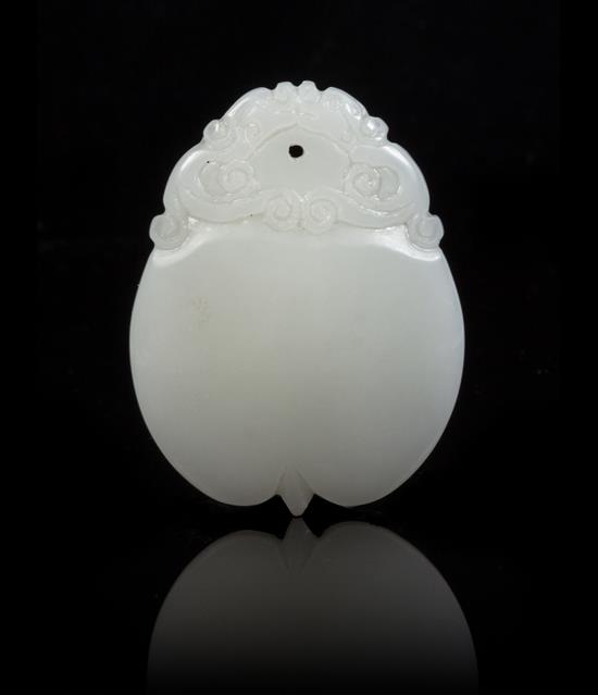 Appraisal: Sale Lot A White Jade Toggle the even white stone