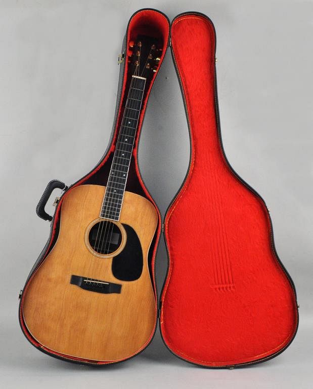 Appraisal: Cased Steel String Acoustic Guitar maker unknown with Martin guitar