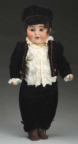 Appraisal: Cute German Bisque Character Doll Bisque shoulder head incised K