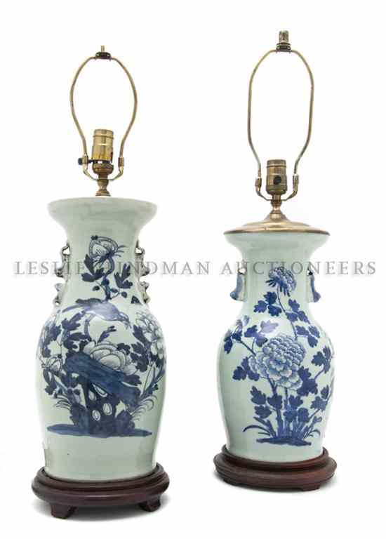 Appraisal: An Assembled Pair of Chinese Vases each of baluster form