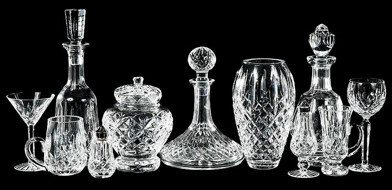 Appraisal: Group Pieces Waterford Cut Glassware Irish th st century each