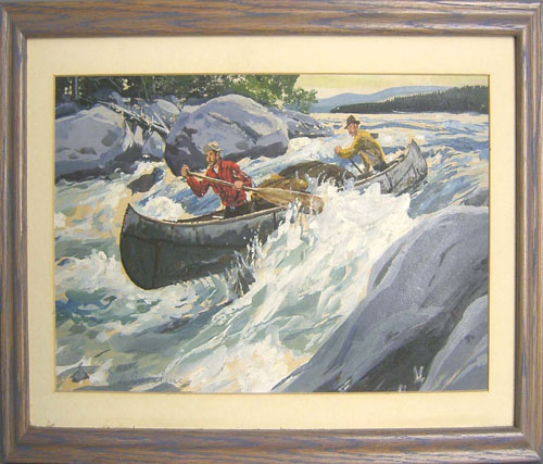 Appraisal: Oil on panel river scene signed Cavaliere x together with