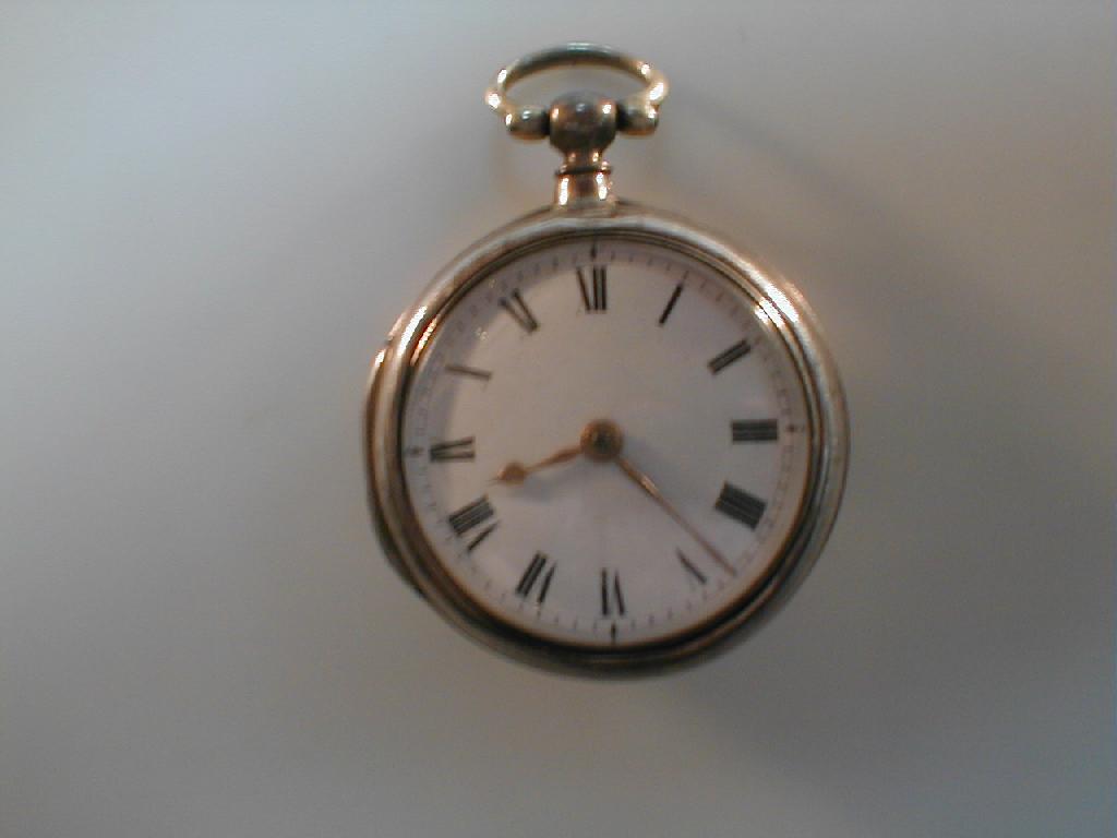 Appraisal: A Victorian silver open-face pocket watch the silver dial with