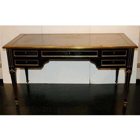 Appraisal: Napoleon III Style Bronze Mounted Ebonized Mahogany Bureau Plat Estimate