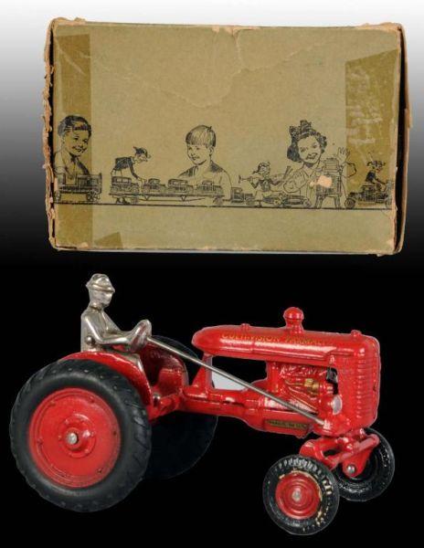 Appraisal: Cast Iron Arcade Int'l Farmall Tractor Toy OB Description Includes