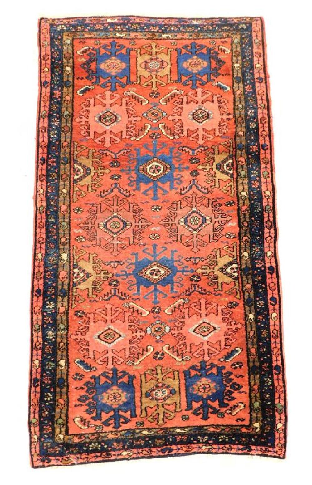 Appraisal: RUG Semi-antique Persian Hamadan Malayer scatter rug ' x '