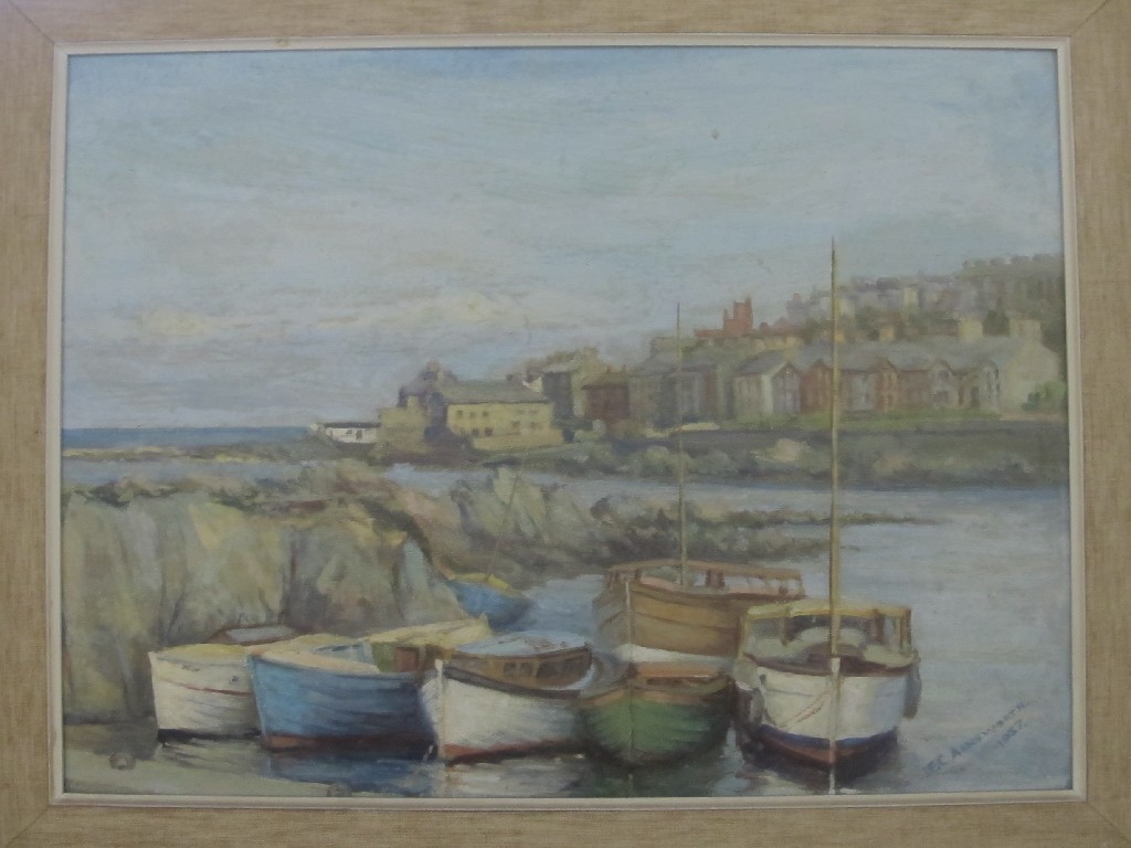 Appraisal: E C AINSWORTH Lot comprising two oils on board 'The