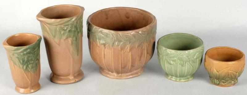 Appraisal: Lot of McCoy Art Pottery Pieces Description s to s