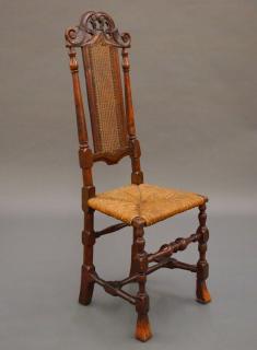 Appraisal: American William Mary sidechair An early th century American William