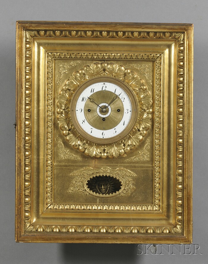 Appraisal: Austrian Grande Sonnerie Picture Frame Clock c with -in dia