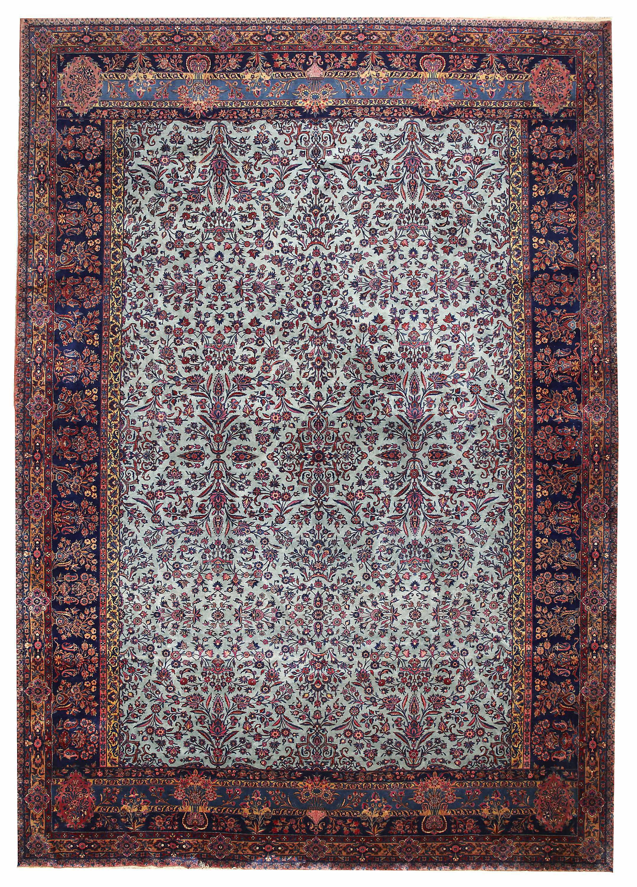 Appraisal: A Kashan carpet Central Persiacirca approximate ft in x ft