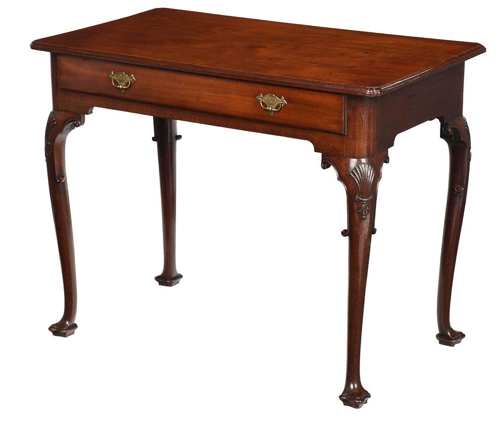 Appraisal: Fine Irish George II Carved Mahogany Dressing Table British mid