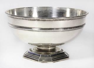 Appraisal: American sterling silver center bowl by Henry Birks Sons Montreal