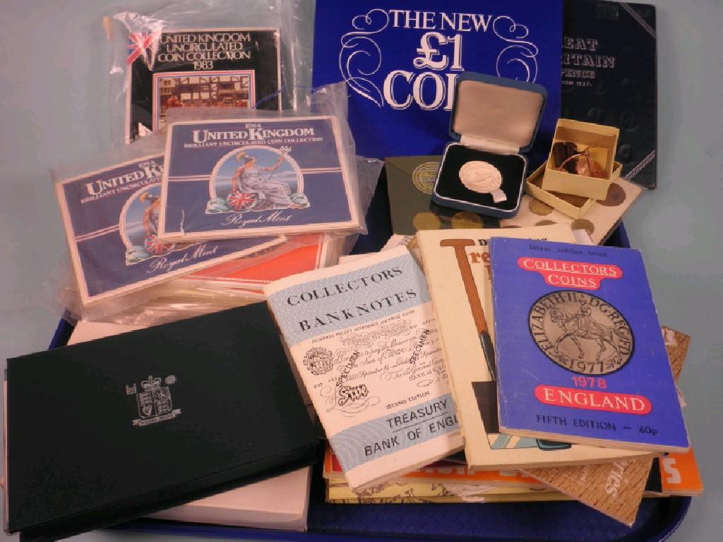 Appraisal: Various United Kingdom Brilliant Uncirculated coin collections various books on