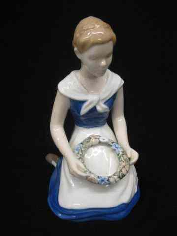 Appraisal: Bing Grondahl Porcelain Figurine of a Girl seated holding a