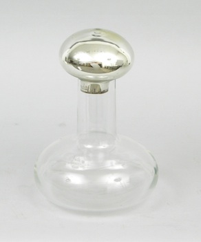 Appraisal: A Decorative Glass Beaker with a Mercury Glass Stopper A