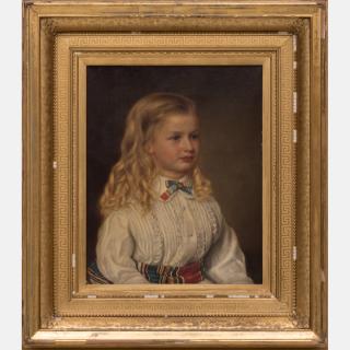 Appraisal: Phillip Spooner Harris - Portrait of a Girl Oil on