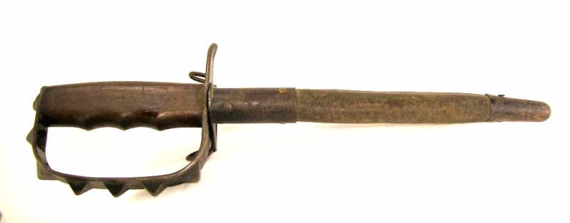 Appraisal: WWI Knuckle Duster Trench Knife Marked U S L F