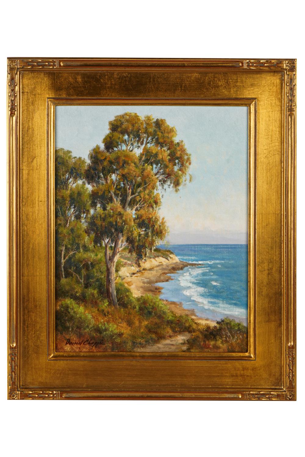 Appraisal: DAVID CHAPPLE B CENTRAL COAST oil on board signed lower