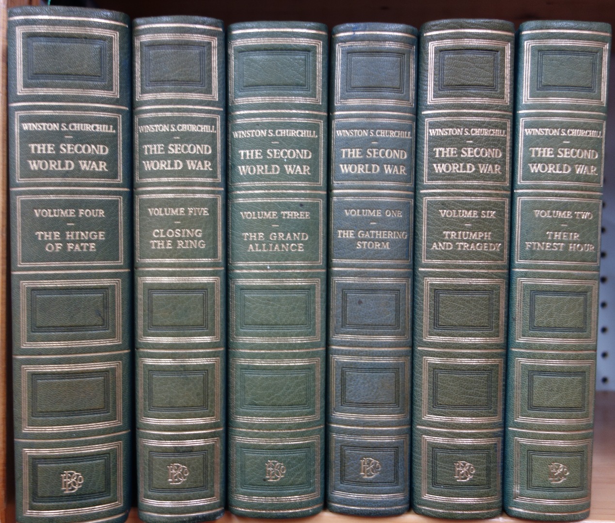 Appraisal: CHURCHILL W S The Second World War Chartwell Edition vols