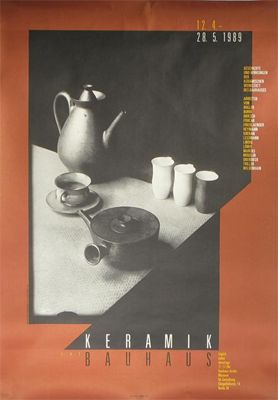 Appraisal: Die Metal Werkstatte Am Bauhaus' a Bauhaus Archive poster printed