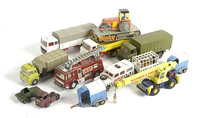 Appraisal: Corgi and Dinky a mixed group of unboxed Commercial Vehicles