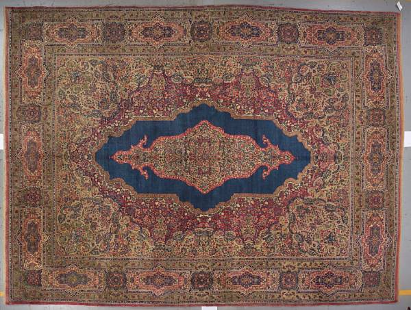 Appraisal: A Kerman carpet size approximately ft in x ft in