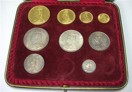 Appraisal: G B Victoria Jubilee proof coin set in later fitted