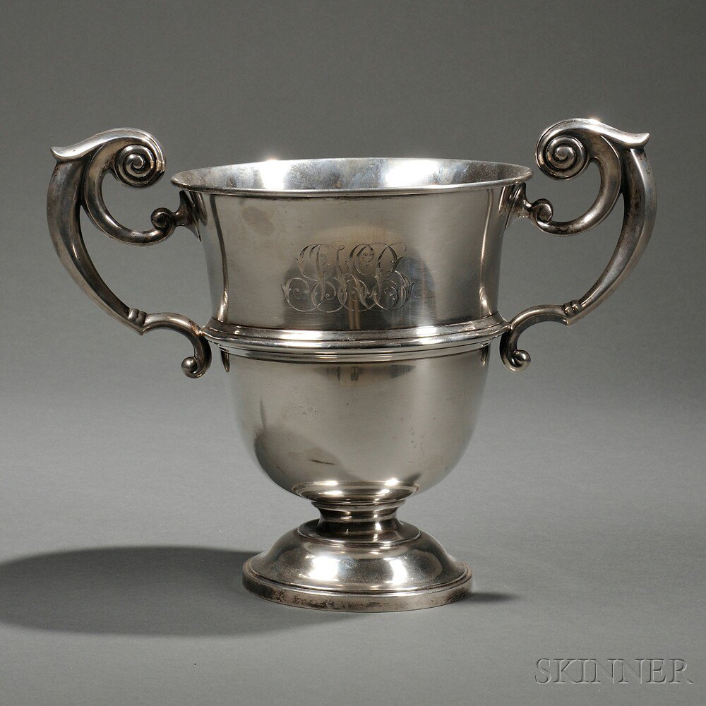 Appraisal: Dominick Haff Sterling Silver Urn New York with two hollow