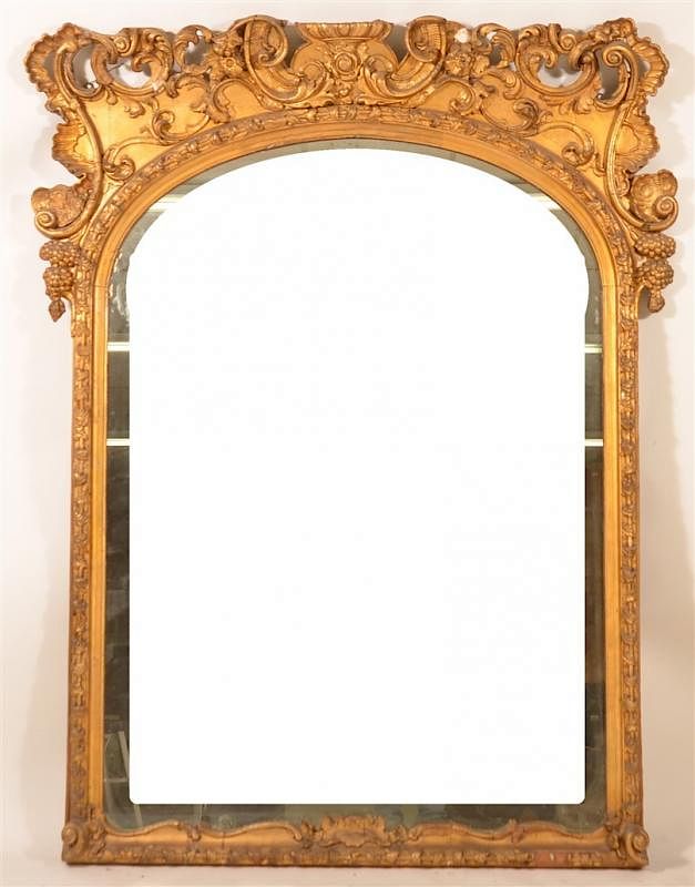 Appraisal: th Century Ornate Gilt Frame Mantel Mirror Early th Century