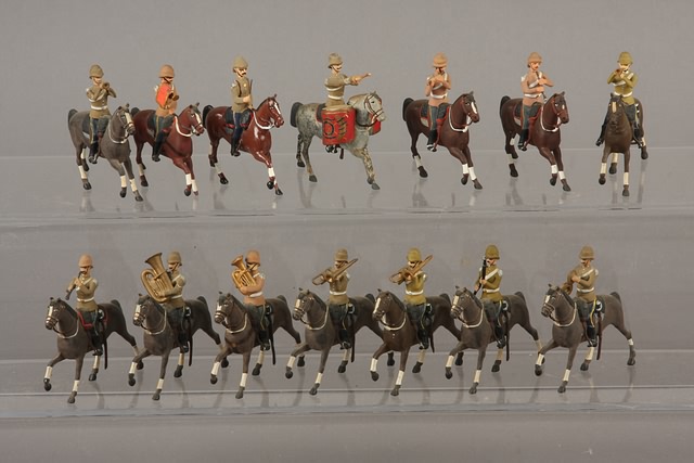 Appraisal: Lot of mounted British Bandsmen Tropical Service Order made from