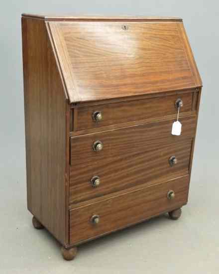 Appraisal: C 's Governor Winthrop style desk '' W '' D