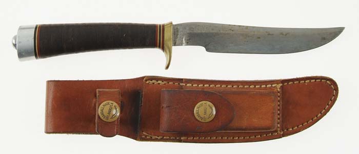 Appraisal: EARLY RANDALL MODEL HUNTING KNIFE 's production with blade stacked