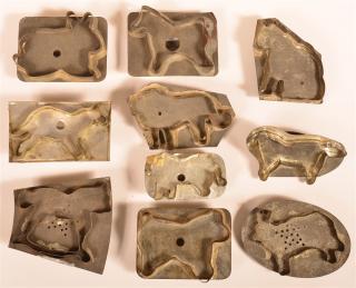 Appraisal: Various Animal Figural Tin Cookie Cutters Ten th Early th