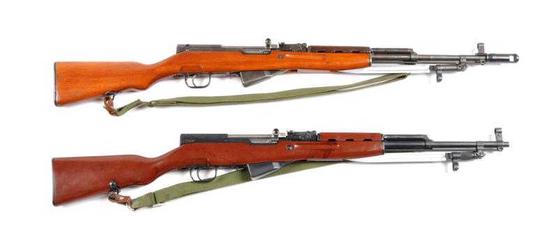 Appraisal: Lot Of SKS Semi-Automatic Rifles Serial J Both rifles are