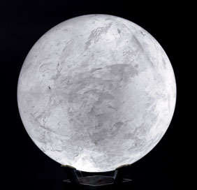 Appraisal: EXTREMELY LARGE QUARTZ SPHERE Brazil This gigantic crystal ball was