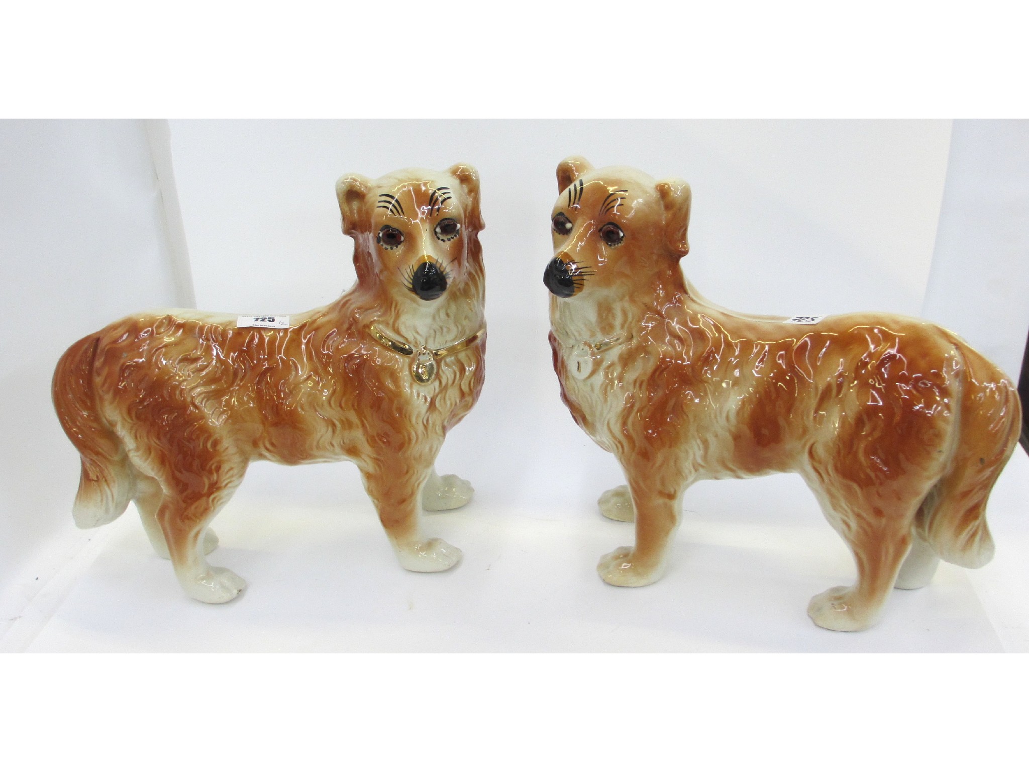 Appraisal: Pair of Bo'ness pottery dog figures