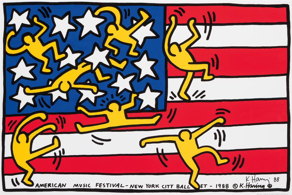 Appraisal: KEITH HARING American - American Music Festival New York City