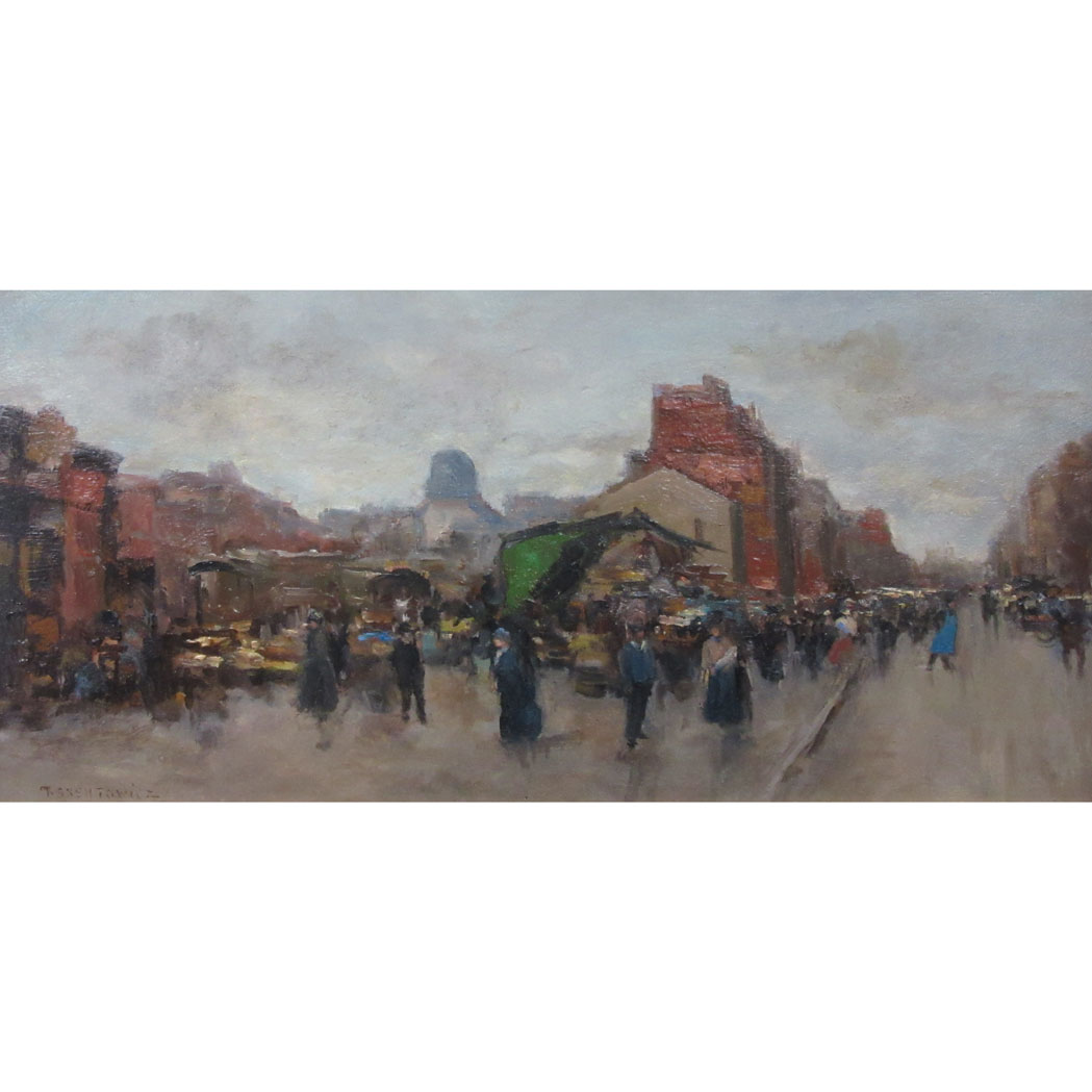 Appraisal: Teodor Axentowicz Polish - Market Day Signed T Axentowicz ll