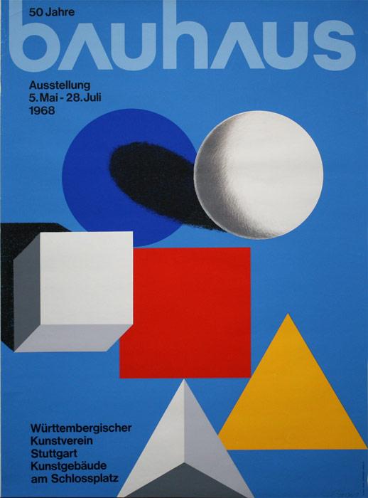 Appraisal: BAYER Herbert German - Bauhaus Poster '' x '' signed