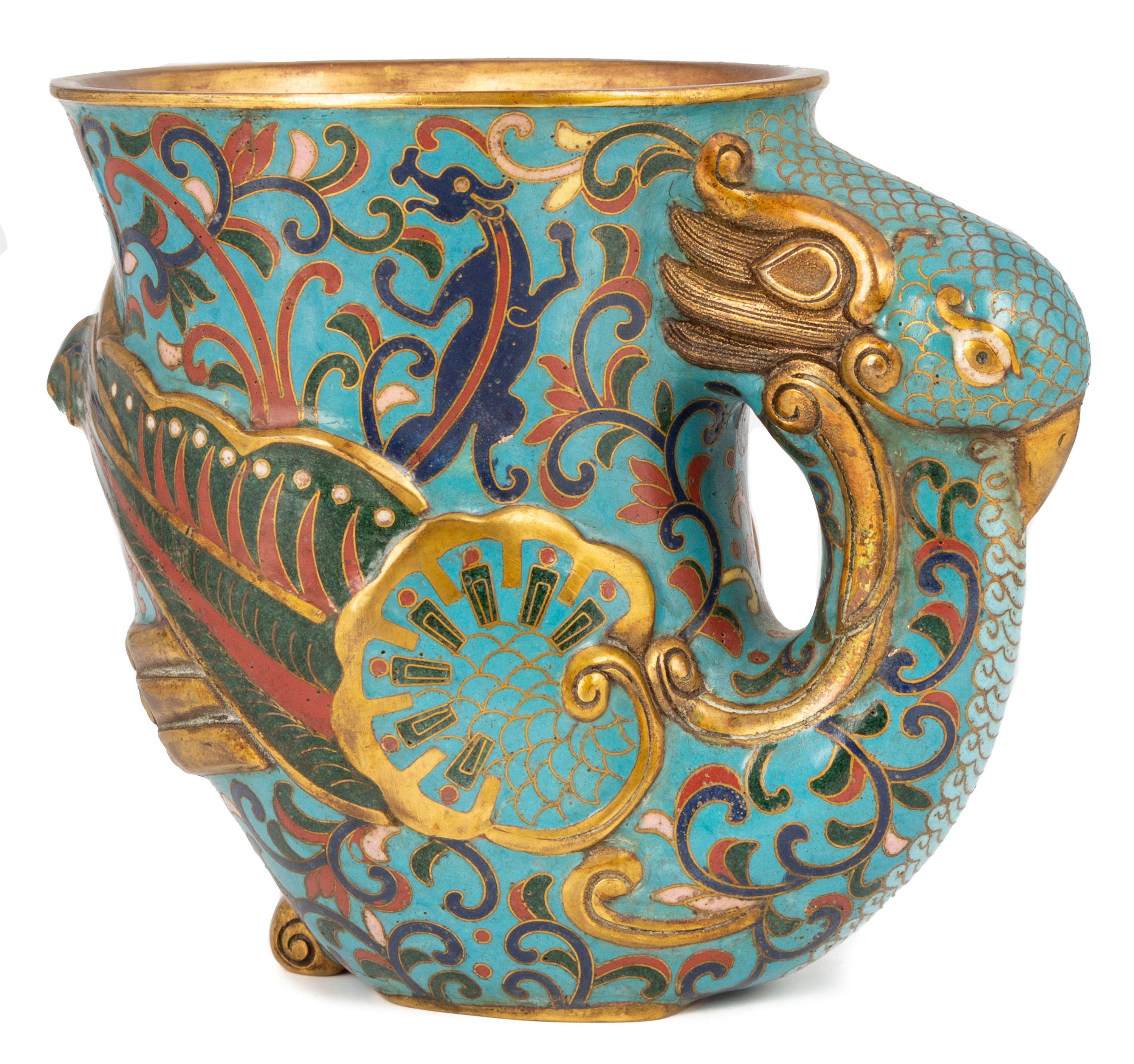 Appraisal: CHINESE CLOISONNE CUP Chinese Cloisonne Cup